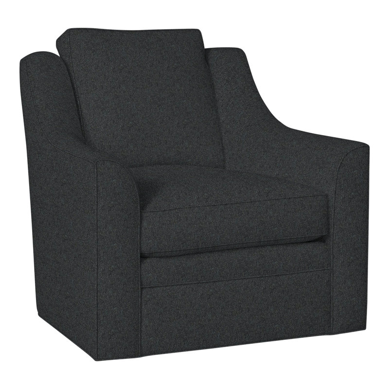 American Bungalow Nicholas Barrel Back Swivel Chair, Ian Lagoon