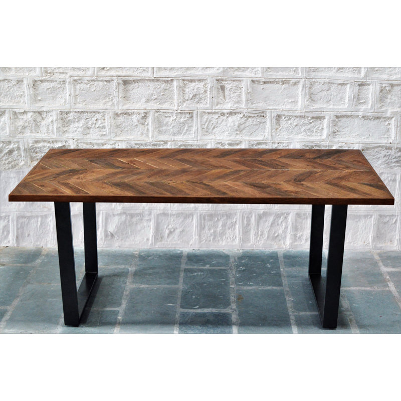 Solid Wood Top Dining Table