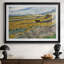 Enclosed Field with Plowman-Vincent van Gogh-Reproduction encadrée avec passe-partout et verre-1889-1903681129-1903681131-1903681135