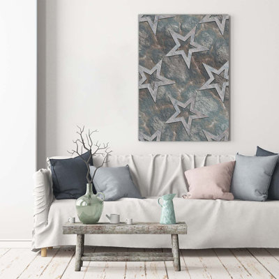 Stone Stars - Wrapped Canvas Print