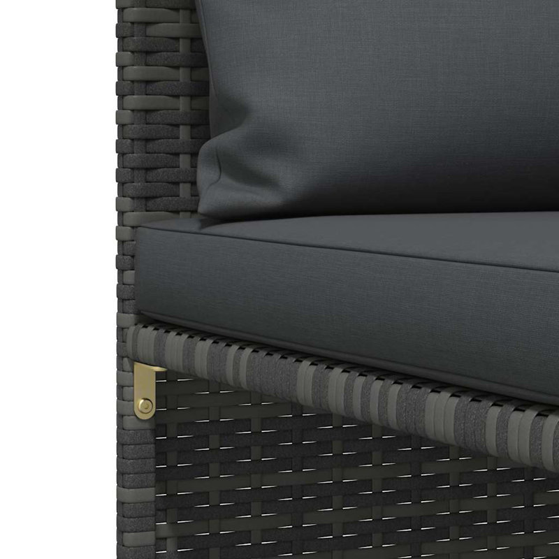 Chaise longue avec coussins 3 pièces Nisse, gris, gris