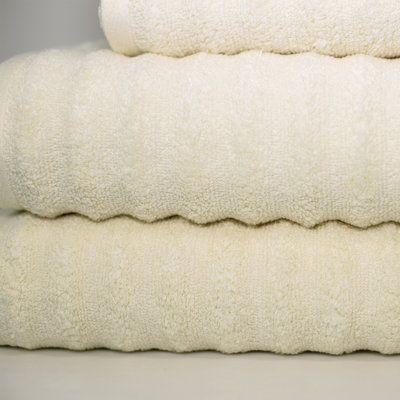 Modern Threads Spa Collection 6-Piece Ultra Soft Quick-Dry 550GSM 100% Combed Cotton Wavy Towel Set