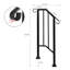 Outdoor 1 Level Iron Handrail