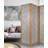 Maidste 54 " W x 71 " H 3 - Panel Solid Wood Folding