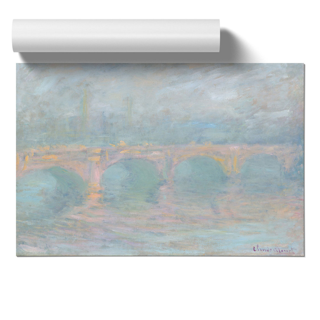 Waterloo Bridge in London by Claude Monet - Frameless Print