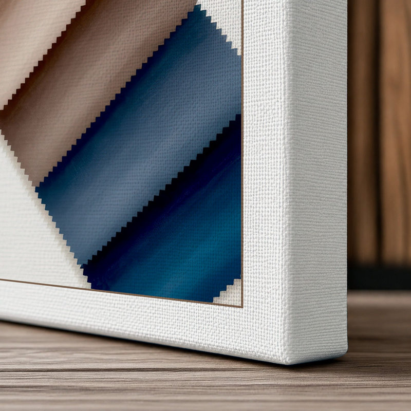 Material Palette Study Minimalist - Wrapped Canvas, 24x16 - 61.0 x 40.6 cm, White Border