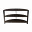 Console demi-lune avec 2 tablettes ouvertes