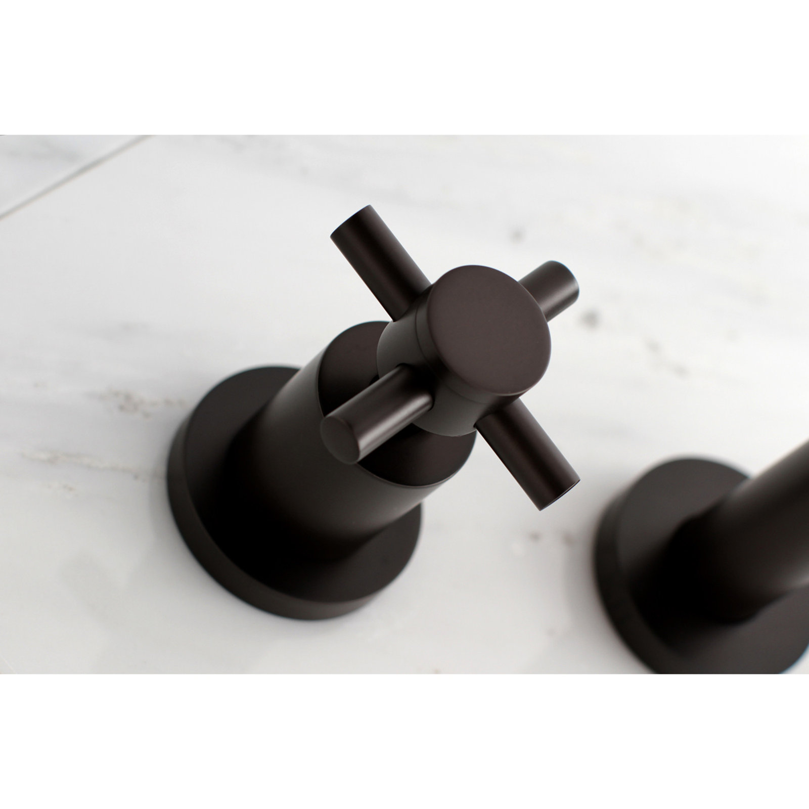 Concord Wall-Mounted Roman Tub Faucet, Cross Handle, Oil Rubbed Bronze