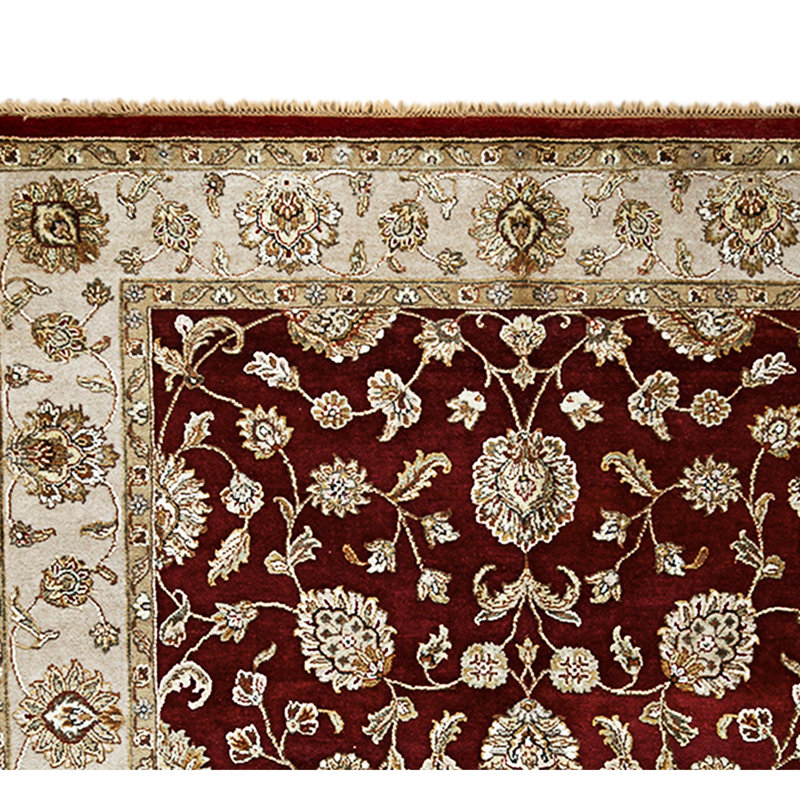 Handmade Silk and Wool Area Rug