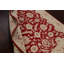 Tapis rouge en laine rouge à motif floral Peshawar Chobi noué à la main 7 x 10