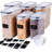 Cereal Containers Storage Set - 6 Piece Airtight Large Dry Cereal Storage Containers(135.2Oz), BPA Free Dispenser Plastic Cereal Storage Containers With 16 Labels & Pen
