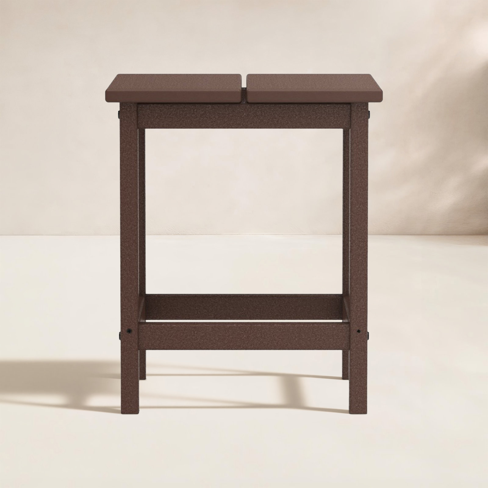 POLYWOOD® Studio 15" Patio Side Table, Mahogany