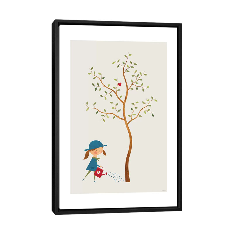 «Gardener» par TomasDesign - reproduction sur toile tendue, H 48 po x l 32 po x P 1,5 po, Toile encadrée noire