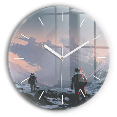 Glass Wall Clock