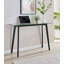 Sala 3 Piece Round Coffee Table Living Room Set - Scandinavian Style Glass and Wood Centre Table-87500015