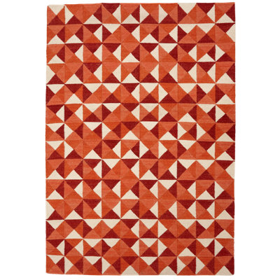 Tyrone Geometric Wool Hand Woven Area Rug