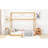 Twin Size Wooden House Bed, Wood Color