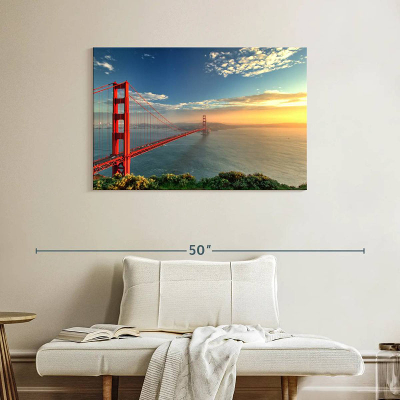 Lilie Golden Gate Bridge, coucher de soleil