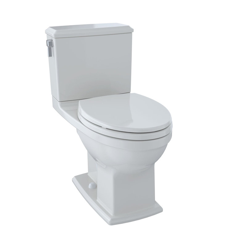 TOTO® Connelly® Two-Piece Elongated Dual-Max®, Dual Flush 1.28 and 0.9 GPF Universal Height Toilet with CEFIONTECT, Colonial White
