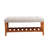 Charla Fabric & Oak Finish Bench-285349624