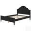 Lit plateforme en bois avec tête de lit, pied de lit et plateau arqué élégant pour une esthétique de chambre à coucher améliorée-1686130260-1686130263