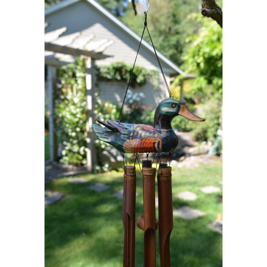 Weather Resistant Bamboo Animals Wind Chime Cohasset Gifts & Garden
