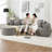109 Inch Cloud Sectional Couch, Boneless Sofa For Living Room, Corduroy Modular Couch With L Shape Chaise, Modern Compressed Sofa In A Box, Memory Foam Filling (LIGHT GREY)-1541468139
