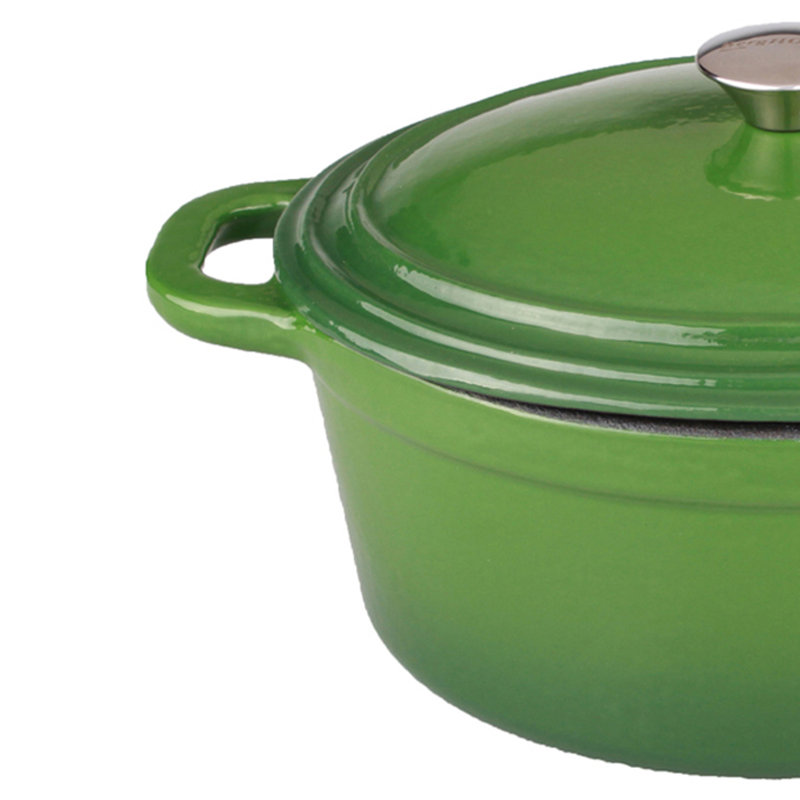 Cocotte en fonte ovale 8 pte BergHOFF Neo, Vert
