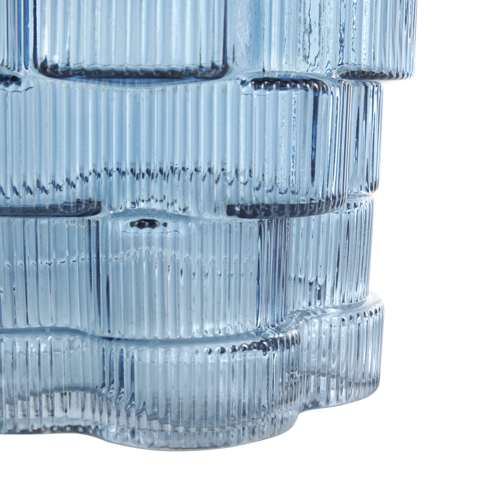 Academy Glass Table Vase, Blue