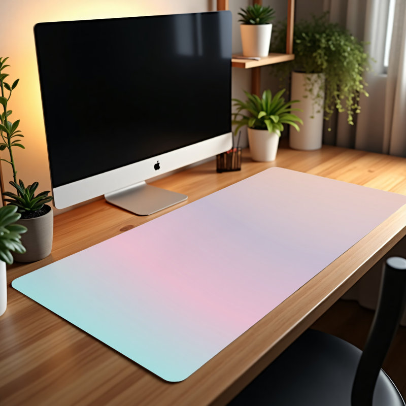 Polyester Desk Pad, 14.4x12.1
