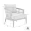 Chaise de patio avec coussins Evalyn