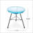 Nusa Rattan Side Table With Tempered Glass Top, Perfect For Modern And Durable Outdoor Use.