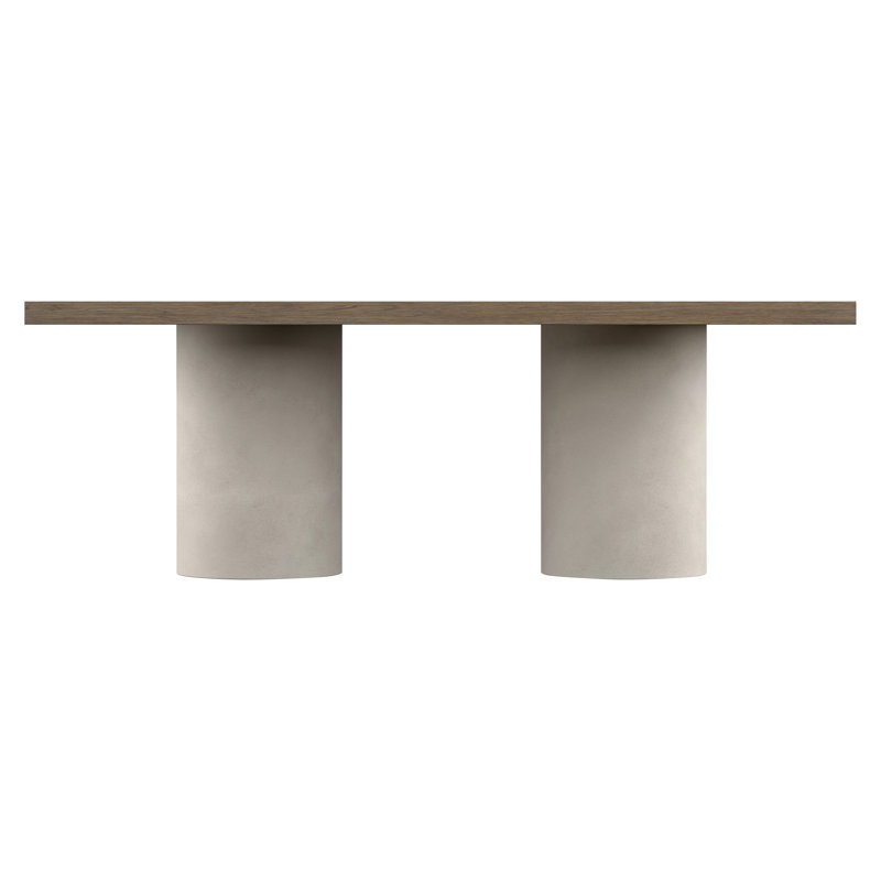 Casa Paros Extendable Oak Solid Wood Top Dining Table