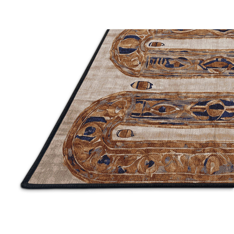 Tapis brun lavable à la machine, Tapis de couloir 2 pi x 5 pi