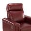 Fauteuil inclinable électrique en cuir véritable l 36,02 po Westdale avec pieds en bois massif-1345036468