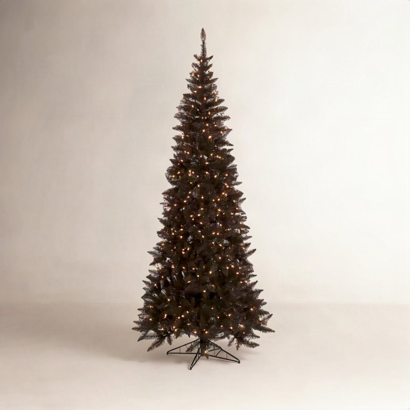 Sapin de Noël Slaytonville, H 9 pi, Illuminée