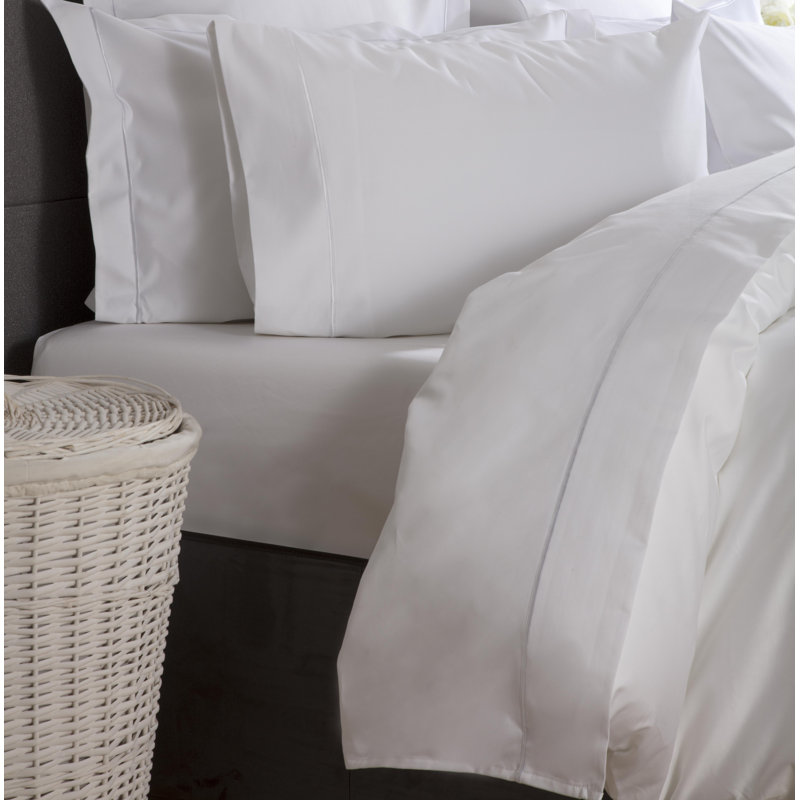1500 TC Royale Sateen Sateen Flat Sheet, Platinum, Single (3')