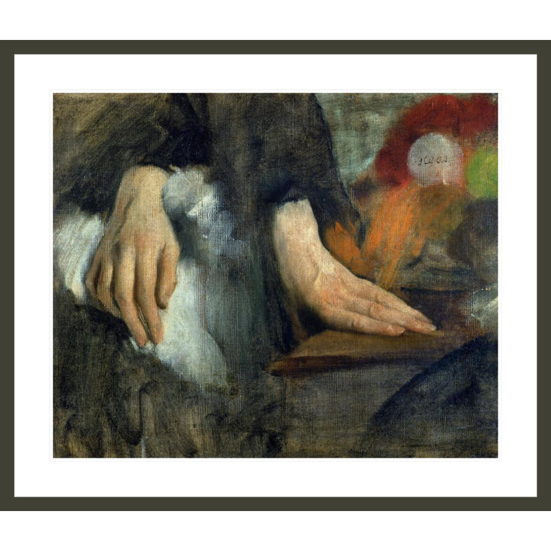 «Study of Hands» par Edgar Degas, impression giclée sur cadre, H 33,5 po x l 39,19 po