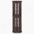 Lighted Corner Glass Display Cabinet With Adjustable Shelves And Anti - Tipping Device, Ideal For Showcasing Collectibles And Decor-841363085