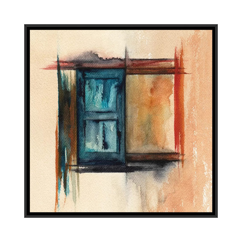 « Lines VII » par Marco Gonzalez-impression, Pas de tapis, H 18 po x l 18 po x 1,5 po, Toile avec cadre noir
