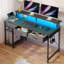 Metal Base Computer Desk