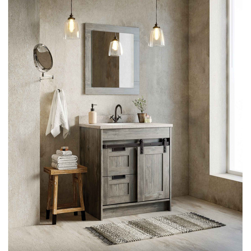 Miroir Davlynn, Bois flottant gris