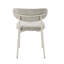 2 chaises d'appoint grises - siège rembourré avec structure en métal confortable et rembourrée, 2 chaises à dossier moderne rembourré pour une base de relaxation prolongée