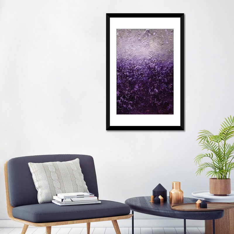 «Swiger Purple Haze», reproduction sur toile, Papier d'art encadré noir, H 24 po x l 16 po x P 1 po