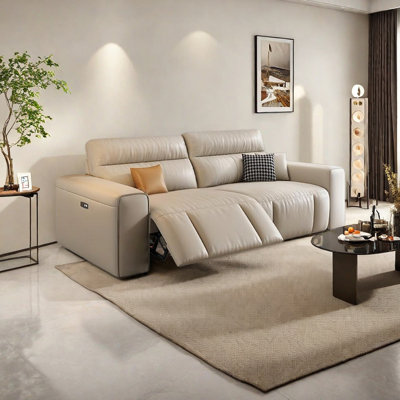 High-end light luxury style electric sofa