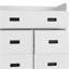 Commode 5 tiroirs Edgemont - blanc