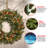 Frosted Berry Wreath with Clear Lights-1875699436