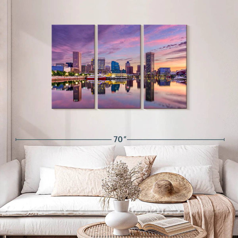 Sebbie Baltimore Skyline, 28" H x 45" W
