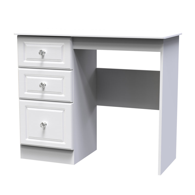 Fully Assembled Asphodèle Dressing Table, White Ash