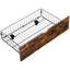 Grand lit en métal avec plateforme, entrées de tête de lit en bois, 2 tiroirs, lumières à DEL, sans sommier, facile à assembler, tête de lit à plateforme de 600 lb, station de charge et procédure d'assemblage,